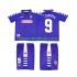 Camisola ACF Fiorentina BATISTUTA 9 Retro Criança Equipamento Primeiro 1998 1999 Manga Curta